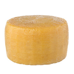 Canestrato cheese isolated on white