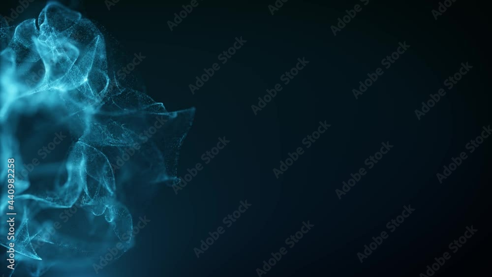 Poster abstract particles light cloud background loop/ 4k animation of an abstract background with elegant 