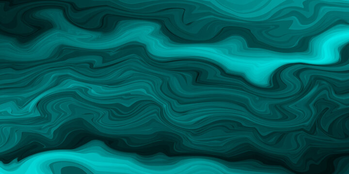 Turquoise background, stylized marble, malachite vector texture