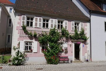 Fototapeta na wymiar Wohnhaus in Prichsenstadt