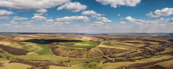 farmland landscape, Aerial view