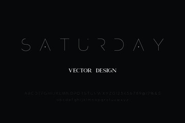 Obraz premium minimal font, typeface design, white and black style ,grunge vector background