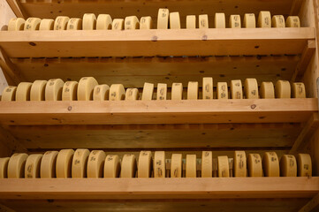 swiss cheese storage in Gstaadt