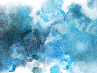 Watercolor background with colored spots