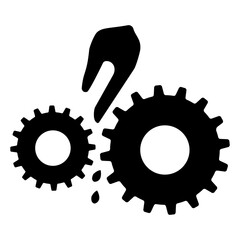 Moving Machinery Symbol Isolate On White Background,Vector Illustration EPS.10
