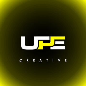 UPE Letter Initial Logo Design Template Vector Illustration