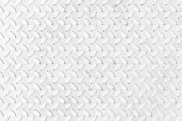 Obraz na płótnie Canvas White Diamond Steel Plate Floor pattern and seamless background