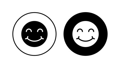Fototapeta premium smile icon set. smile emoticon icon. feedback