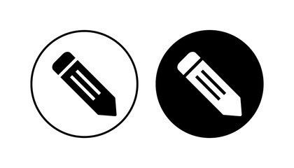 Pencil icon set. pen symbol. edit icon vector