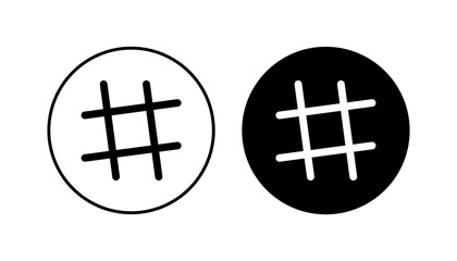 Hashtag icon set. hashtag symbol