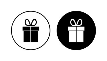 Gift icon set. gift vector icon. birthday gift