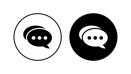 Chat icon set. speech bubble icon. comment icon vector. message. contact us