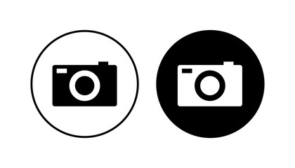 Camera icon set. photo camera icon. camera photography icon.