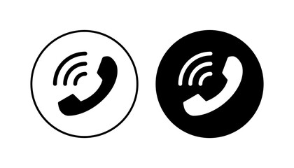 Call icon set. telephone icon vector. phone icon vector. contact us