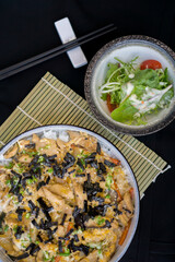 Pork sliced on topped rice (GYUU-DON) - Japanese food style