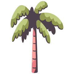coconut palm tree icon