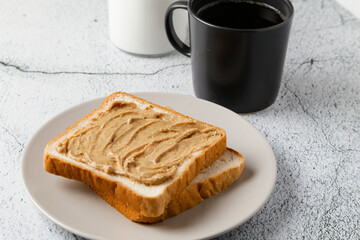 cup of coffee and a toast