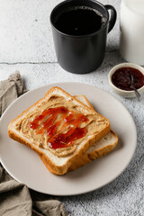 toast with jam