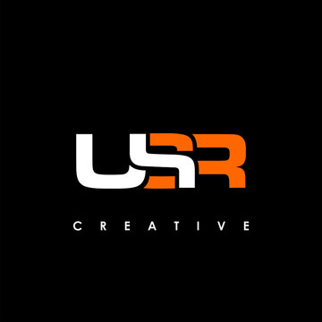 USR Letter Initial Logo Design Template Vector Illustration