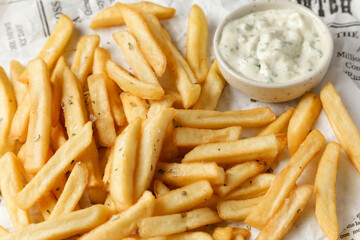 french fries in a white bowl