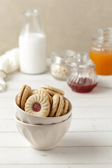 cup of coffee and cookies