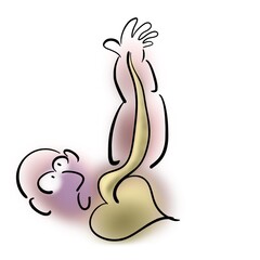 Lymph flows from hand to heart