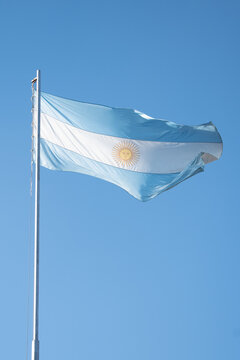 Bandera argentina en m&aacute;stil