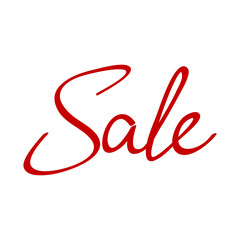 Calligraphic hand lettering Sale. Vector illustration for commerce
