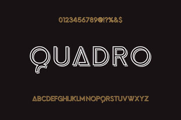 minimal font, typeface design, white and black style ,grunge vector background