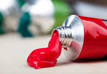 tubes of oil paint for painting pictures