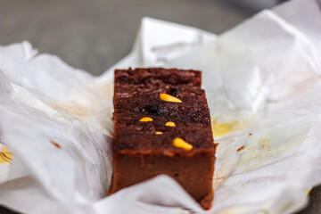 Castagnaccio, chestnut cake