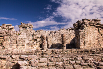 ruins of the ancient city, tulum, mexico 