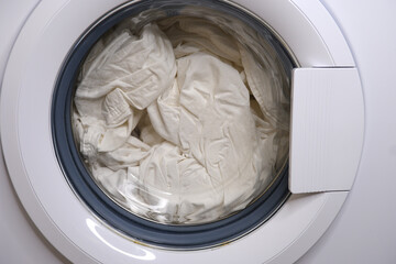 Washing clothes in a washing machine