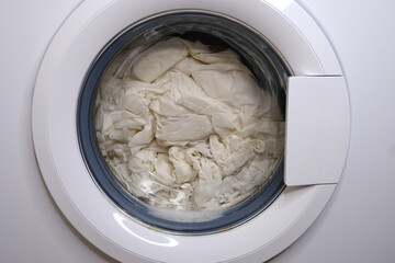 Washing clothes in a washing machine