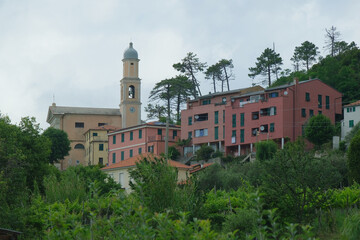 Fototapeta na wymiar Il borgo di Castagnola nel territorio di Framura, in provincia di La Spezia.
