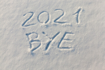 painted on the snow inscriptions associated with the coming of the new year