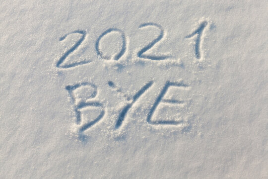 painted on the snow inscriptions associated with the coming of the new year