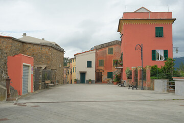 Fototapeta na wymiar La frazione di Costa nel territorio comunale di Framura, Italia.
