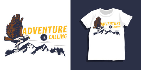 Mountain quote t-shirt design