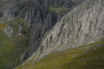 landscape in the mountains, north of Leon, Spain