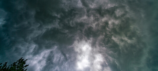 Naklejka na ściany i meble dramatic stormy sky abstract background