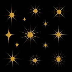gold starlight vectors