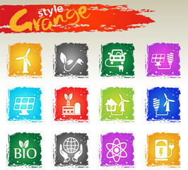 Alternative energetics icon set
