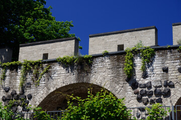 part of the historical medieval city wall of cologne