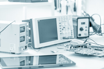 Electronic equipment repair laboratory