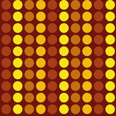 Red yellow modern polka dots vector pattern 