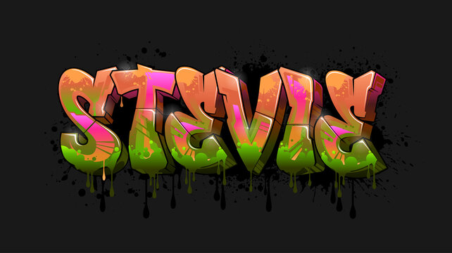 Graffiti styled Name Design - Stevie
