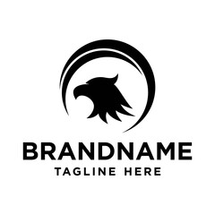 Vector graphic of eagle head logo