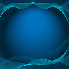 swaying wavy lines Abstract Wave background blue