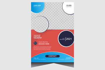 Promotional corporate business flyer design template